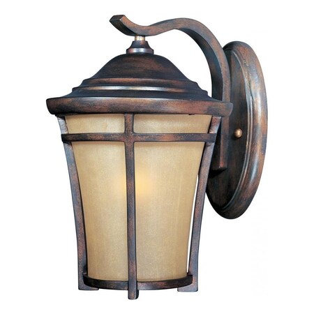 Maxim One Light Copper Oxide Golden Frost Glass Wall Lantern 40163GFCO